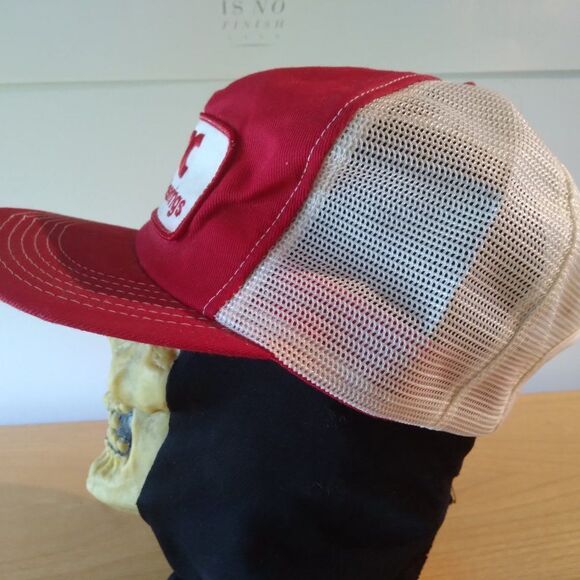 Vintage K Brand PTC Link-Belt Bearings Patch Snap Back Trucker Hat - Picture 2 of 7